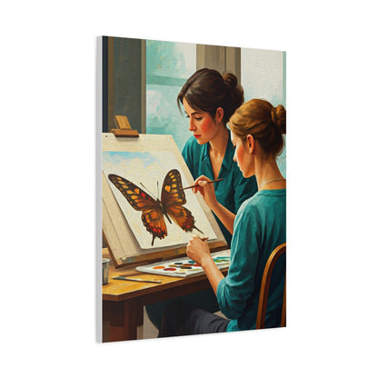 Artistic Butterfly Painting Studio Wall Art & Canvas Prints