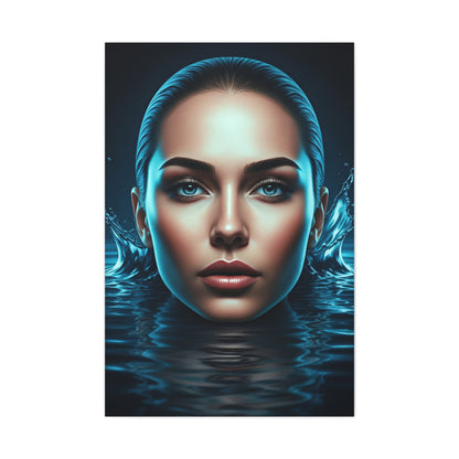 Emerging Blue Reflection Portrait Wall Art & Canvas Prints