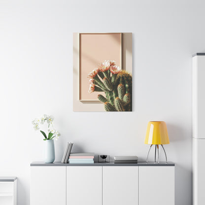 Minimalist Blooming Cactus Botanical Wall Art & Canvas Prints